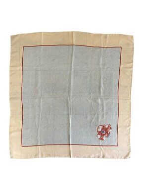Chanel Scarf Shawl Camellia Silk Beige